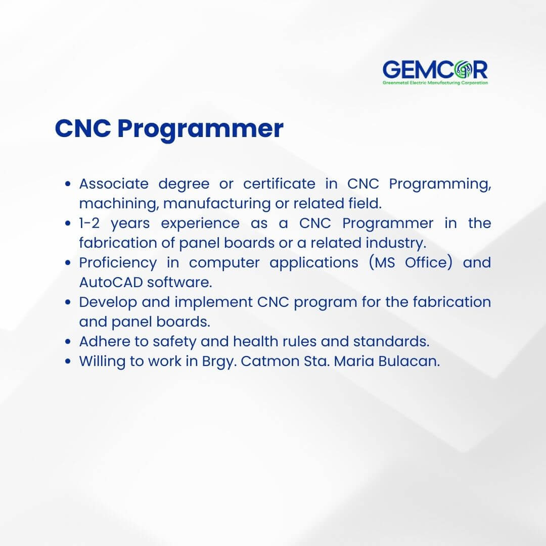 cnc programmers